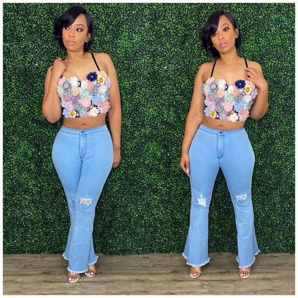 Floral Bustier Celebrity Statuz Boutique