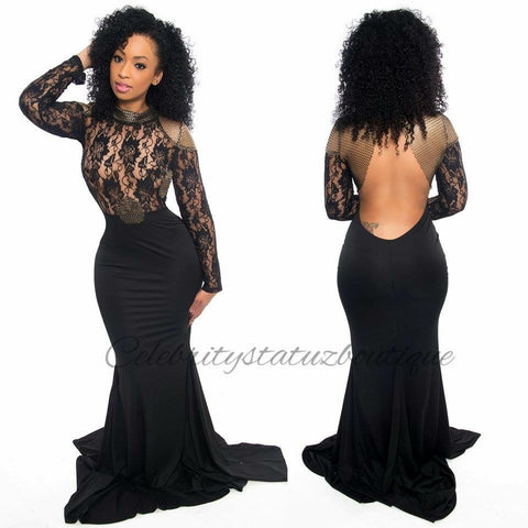 Essence Lace Maxi Dress