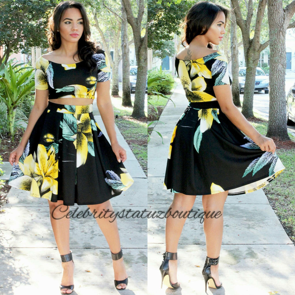 Floral Set-Black