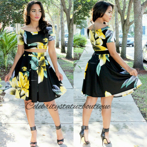 Floral Set-Black