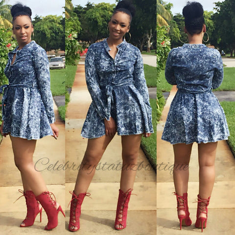 Denim Skater Dress