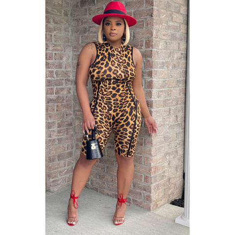 Cheetah Chill Romper