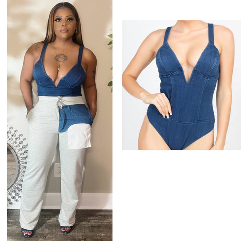 Denim Bodysuit