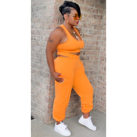 Bossy Babe Set-Orange