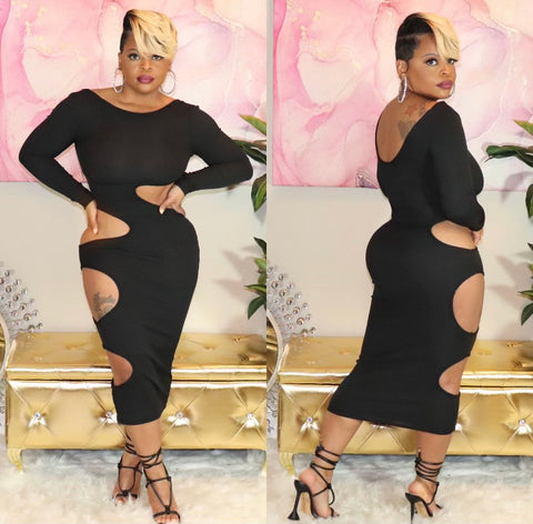 Keyhole Body-con  Dress