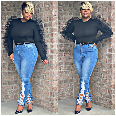 Denim Fray Jeans