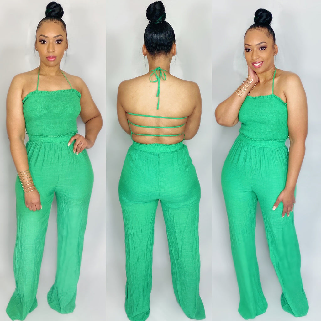 Avah Jumpsuit-Green