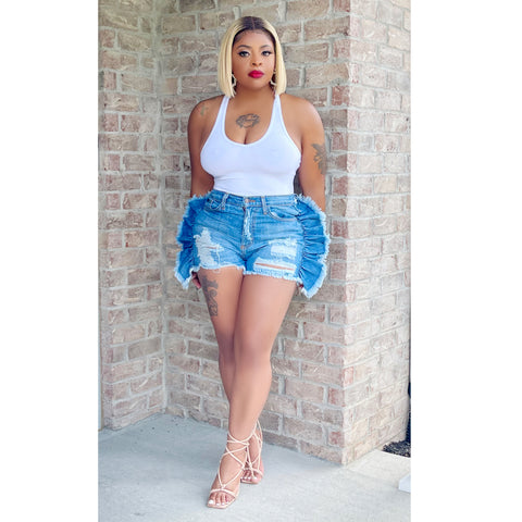 Ruffle Denim