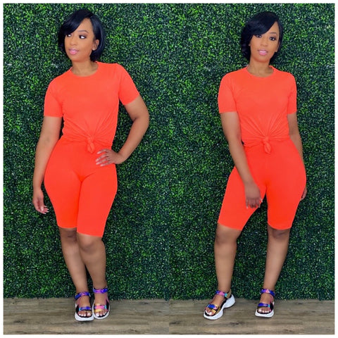 Kick Back Set-Neon Orange