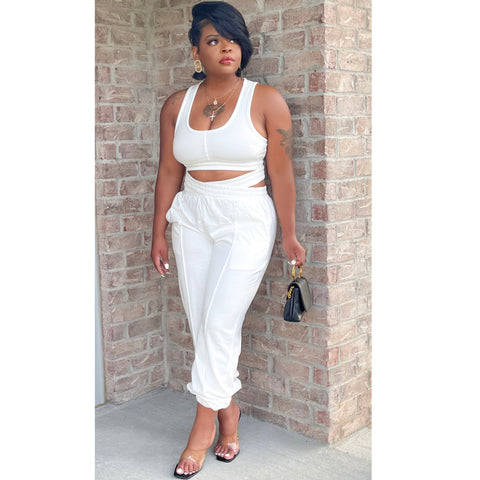 Bossy Babe Set-White