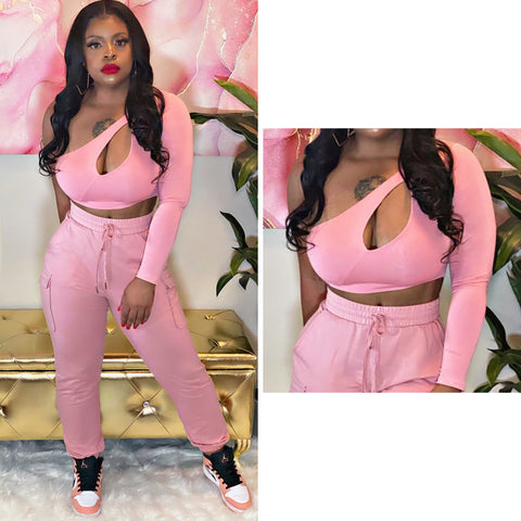Pink Crop Top