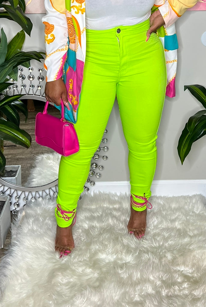 Neon Green Pants