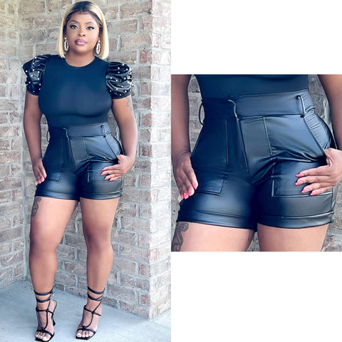 Leather Shorts