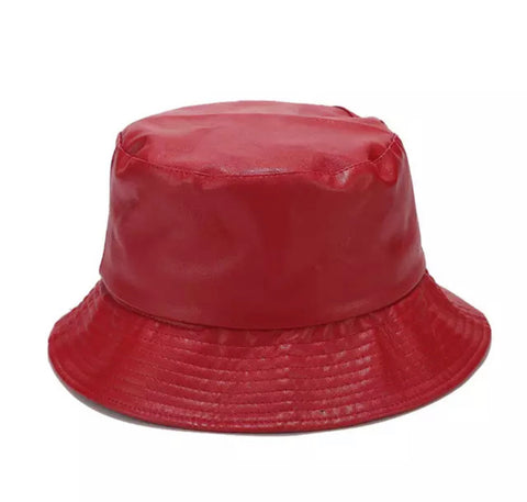 Leather Bucket Hat