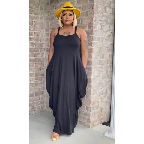 Stacy Maxi with Mask-Black