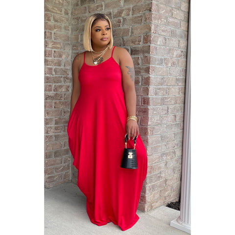 Stacy Maxi with Mask-Red