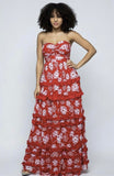 Flower Bomb Dress Red