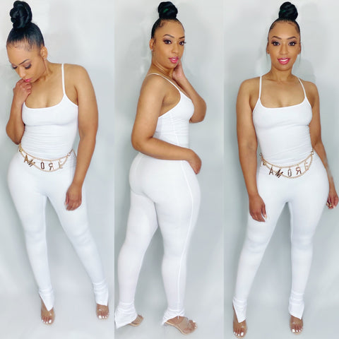Pure White Jumpsuit